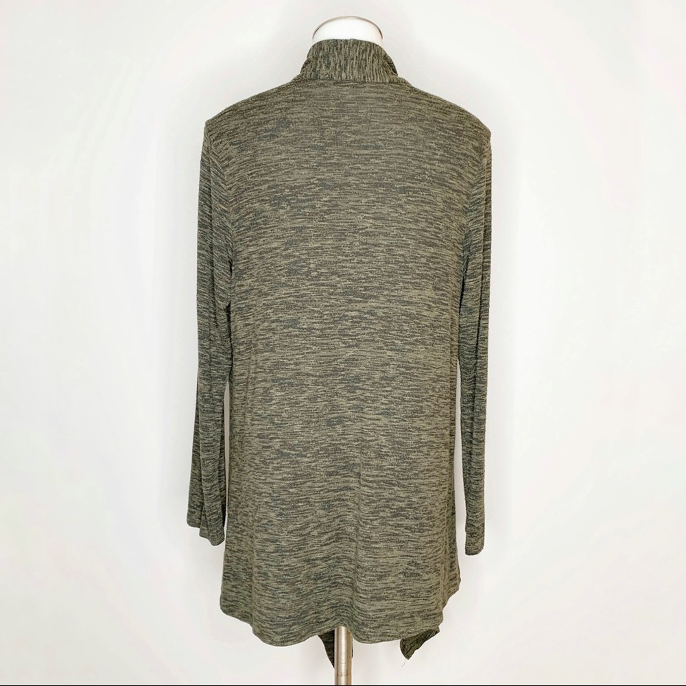 Express One Eleven Green Open Front Cardigan Large - Picture 3 of 7